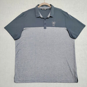 Travis Mathew Oceanside Blocked Polo Mens Size XXL Embroidered EUC